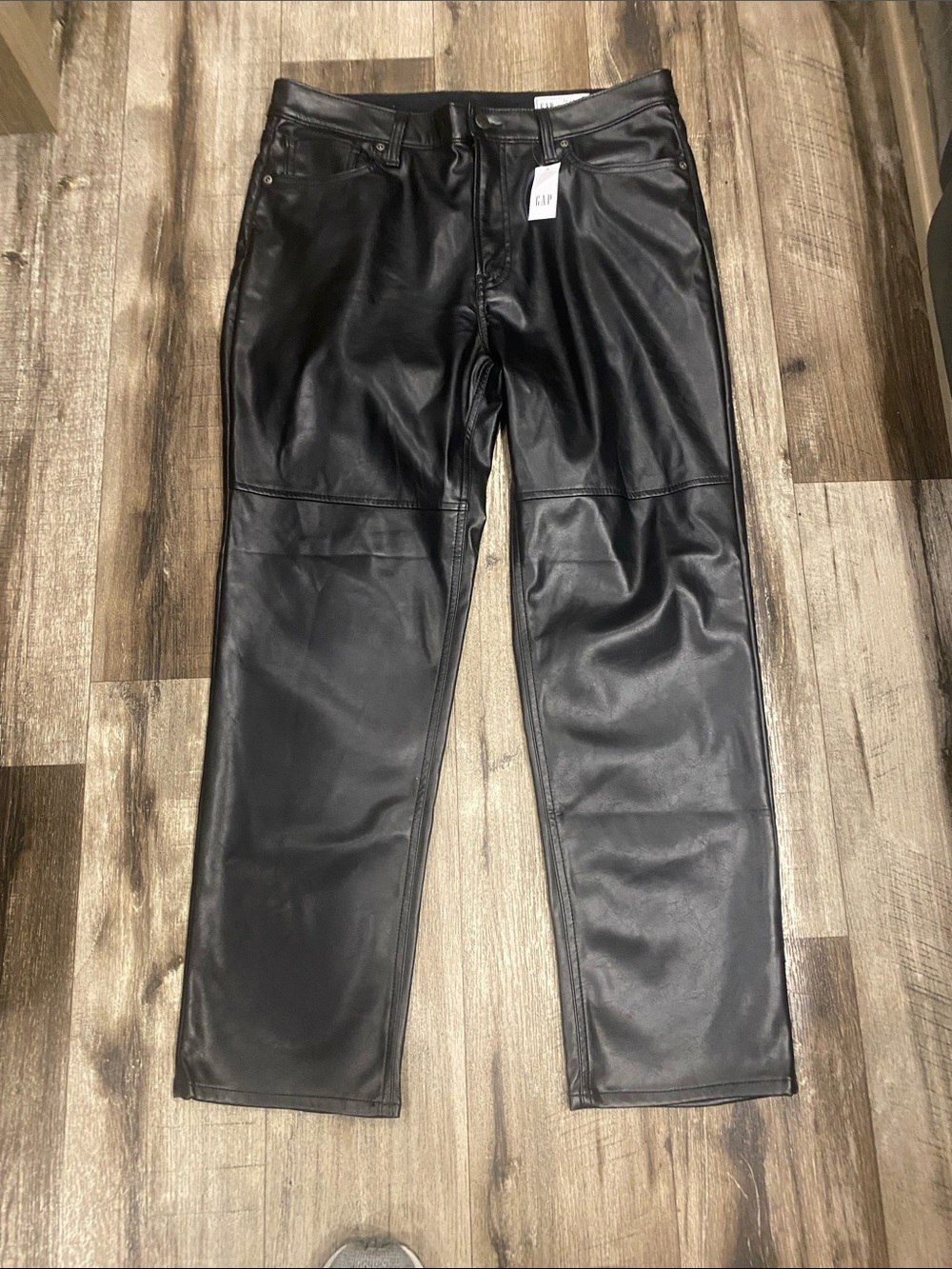 GAP women’s faux leather pants.